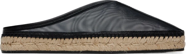 TOTEME Black 'The Espadrille Slipper' Espadrilles