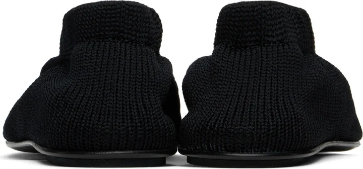TOTEME Black 'The Knitted' Ballerina Flats - Image 2