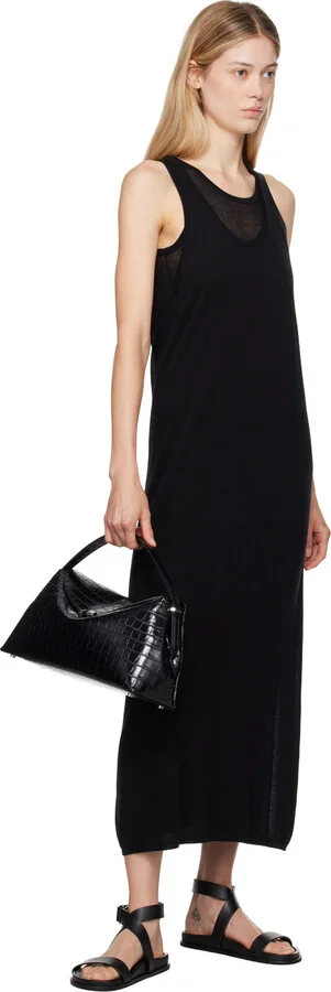 TOTEME Black 'The Leather Chunky' Sandals - Image 5
