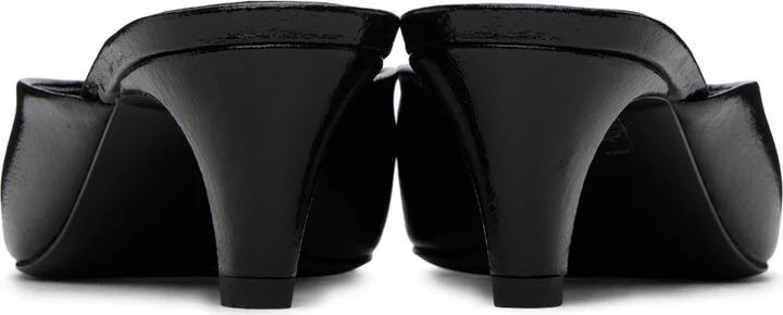 TOTEME Black 'The Patent Leather Mule' Heels - Image 2