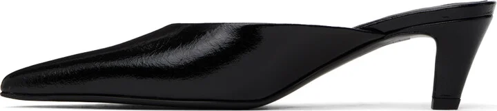 TOTEME Black 'The Patent Leather Mule' Heels - Image 3