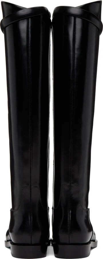 TOTEME Black 'The Riding' Boots - Image 2