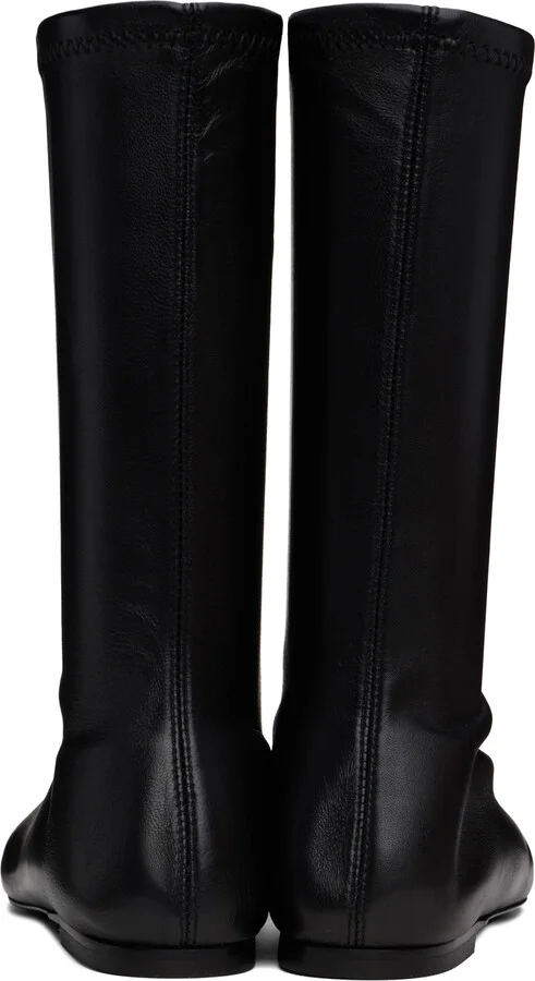TOTEME Black 'The Sock' Boots - Image 2