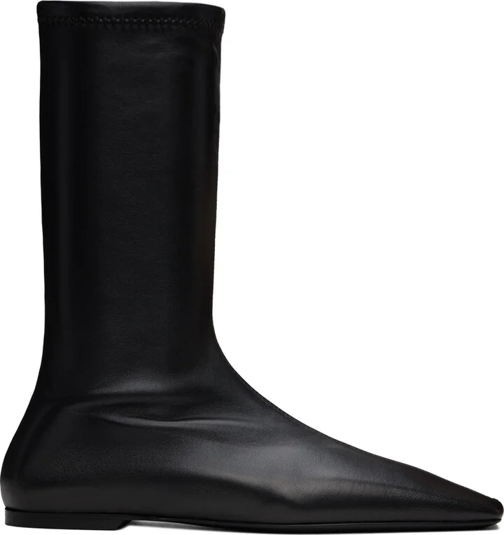 TOTEME Black 'The Sock' Boots