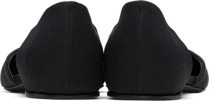 TOTEME Black 'The T-Strap' Loafers - Image 2