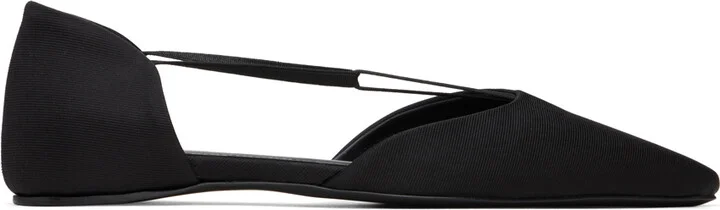TOTEME Black 'The T-Strap' Loafers