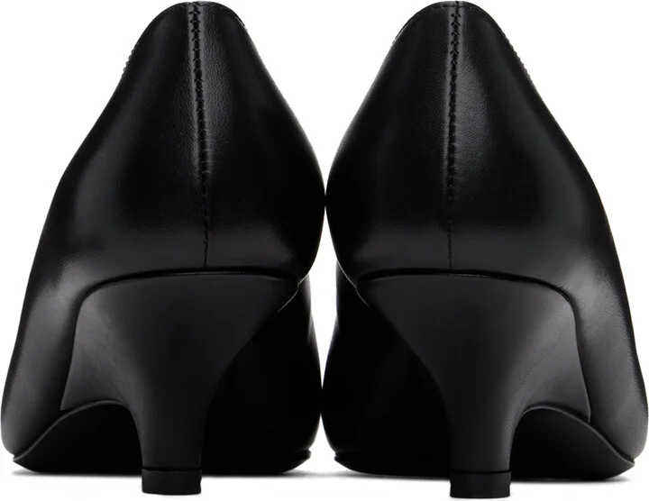 TOTEME Black 'The Wedge-Heel' Pumps - Image 2