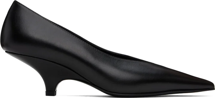 TOTEME Black 'The Wedge-Heel' Pumps