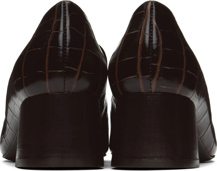 TOTEME Brown Block-Heel Heels - Image 2