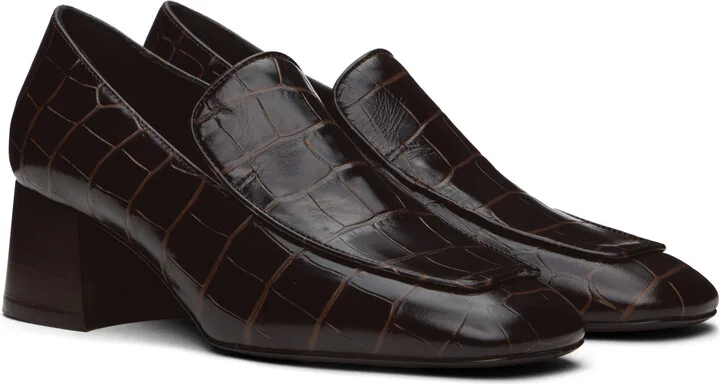 TOTEME Brown Block-Heel Heels - Image 4