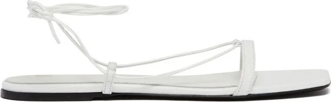 Totême Croco Tie Single-Toe Strap Sandals