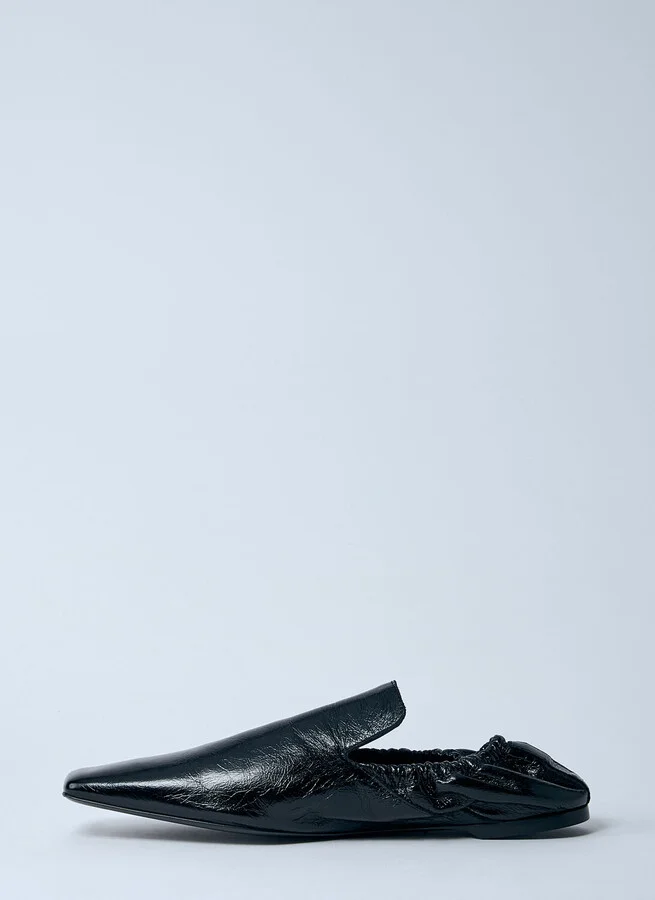 TOTEME Elastic Leather Loafers - Woman Loafers Black Eu - 41 - Image 4
