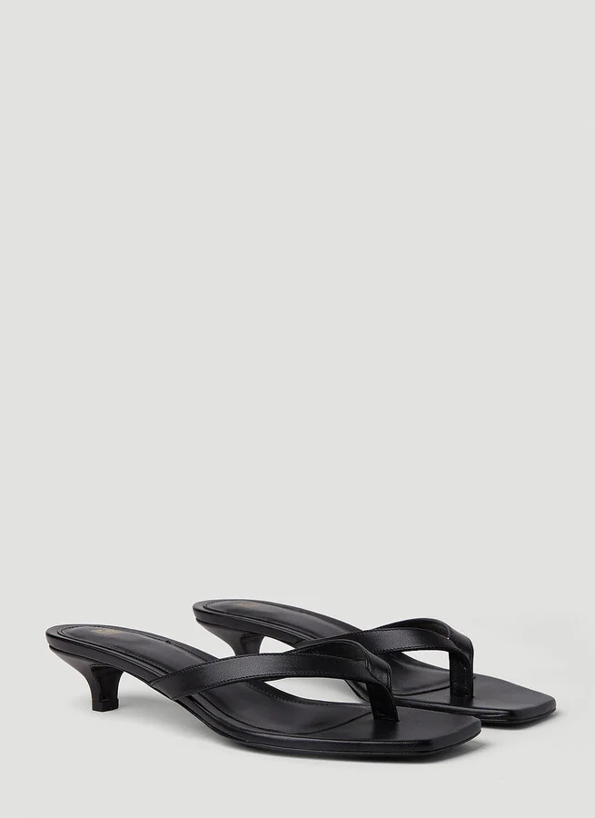 TOTEME Flip Flop Kitten Heels - Woman Sandals Black Eu - 37 - Image 2