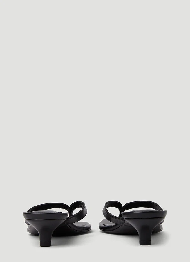 TOTEME Flip Flop Kitten Heels - Woman Sandals Black Eu - 37 - Image 4