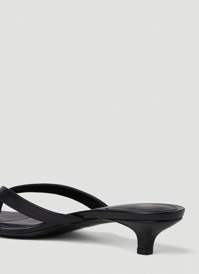 TOTEME Flip Flop Kitten Heels - Woman Sandals Black Eu - 37 - Image 6
