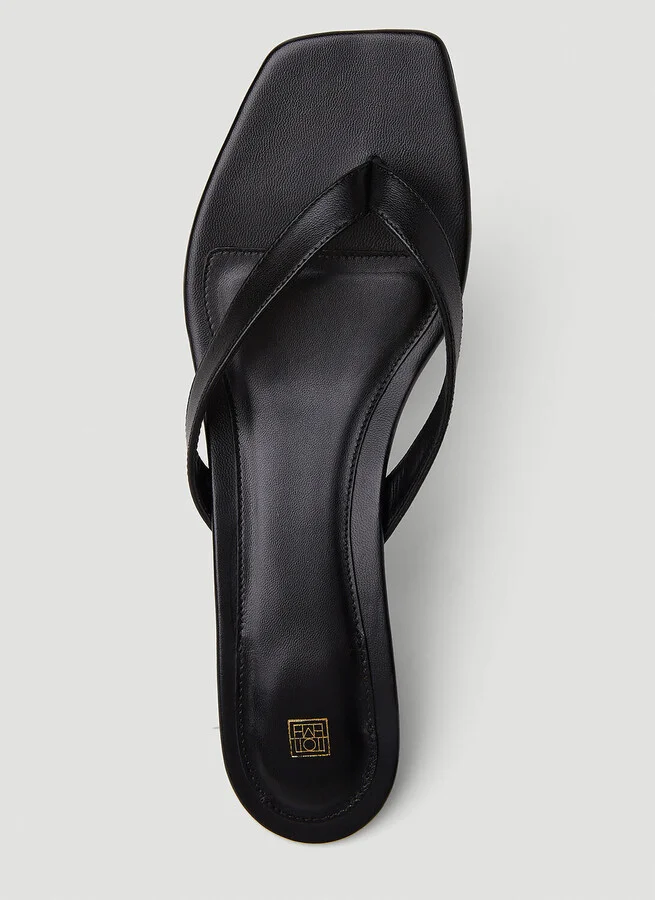 TOTEME Flip Flop Kitten Heels - Woman Sandals Black Eu - 37 - Image 7