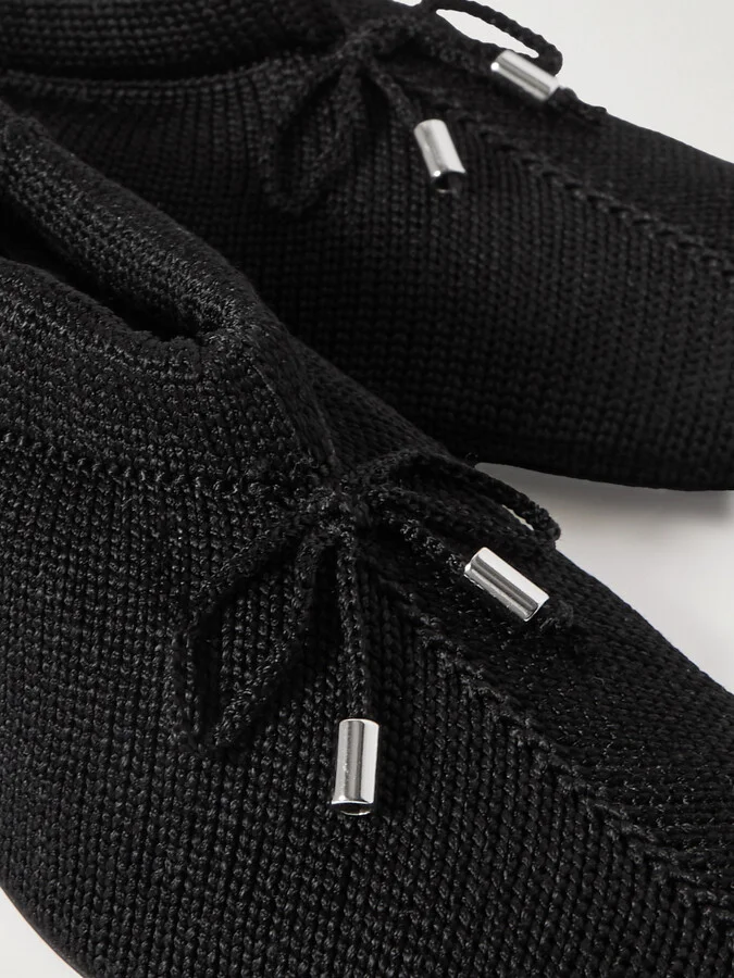 TOTEME - Knitted Ballet Flats - Black - Image 4
