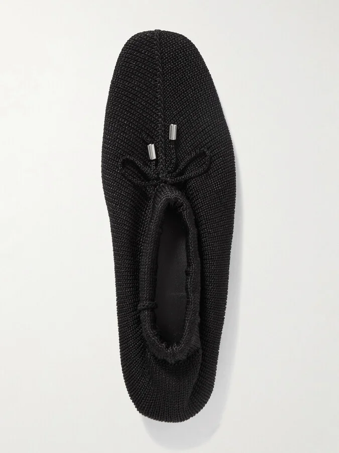 TOTEME - Knitted Ballet Flats - Black