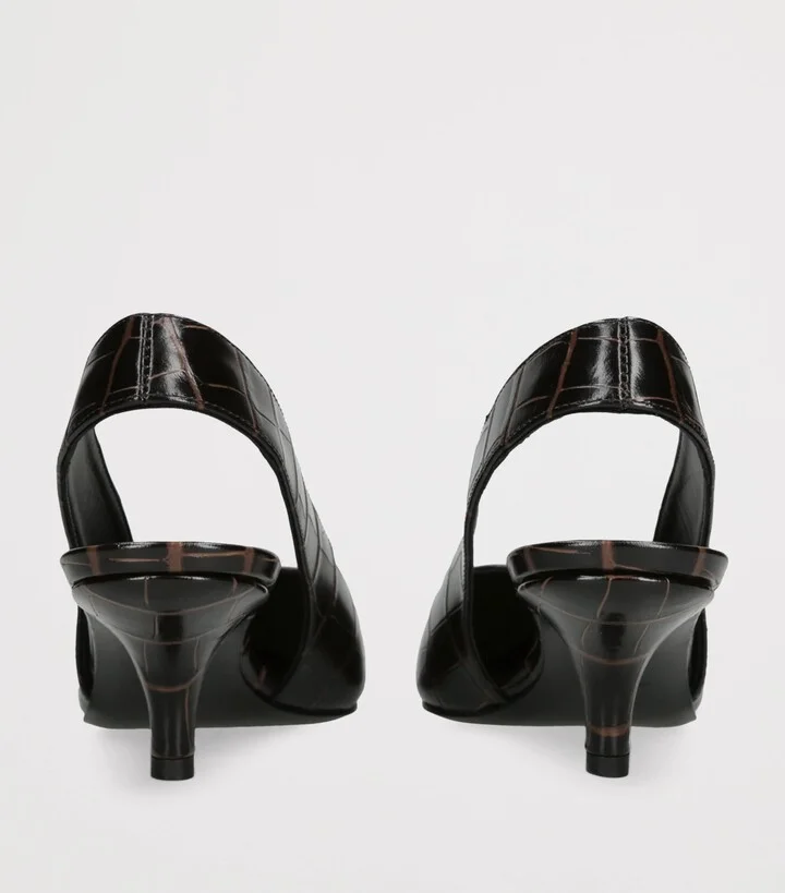 Totême Leather Classic Slingback Heels 55 - Image 2