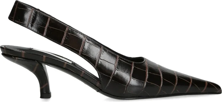 Totême Leather Classic Slingback Heels 55