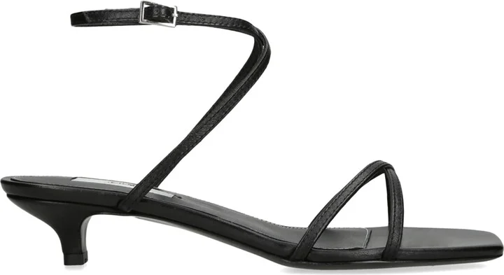 Totême Leather Crossover Heeled Sandals 35