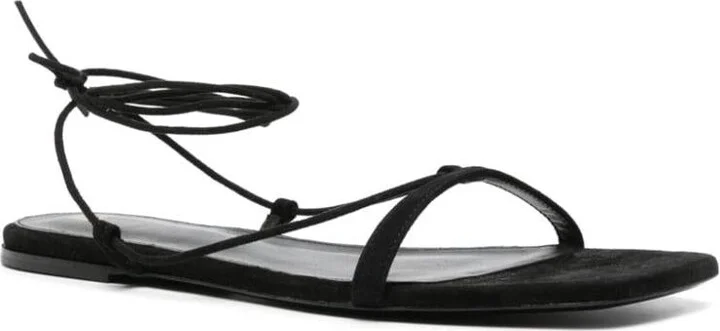 TOTEME Leather Flat Sandals - Image 2