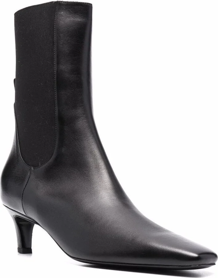 TOTEME Leather Heel Boots - Image 2