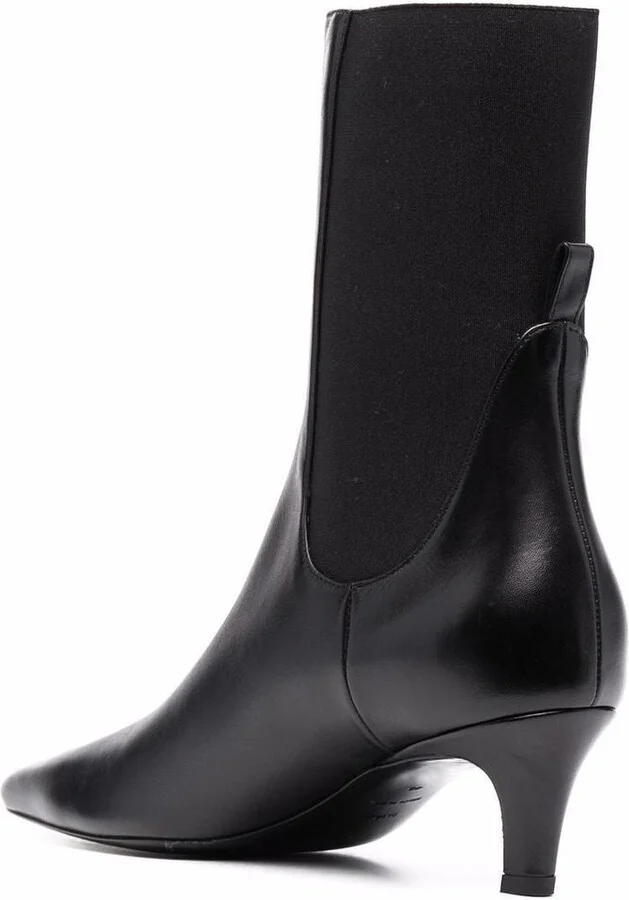 TOTEME Leather Heel Boots - Image 3