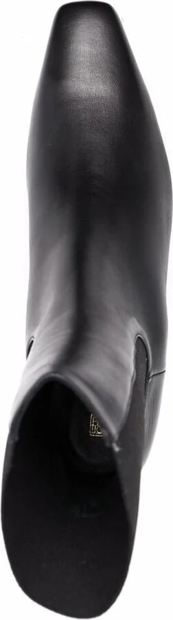 TOTEME Leather Mid Heel Boots - Image 3