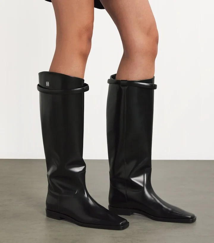 Totême Leather Riding Boots - Image 2