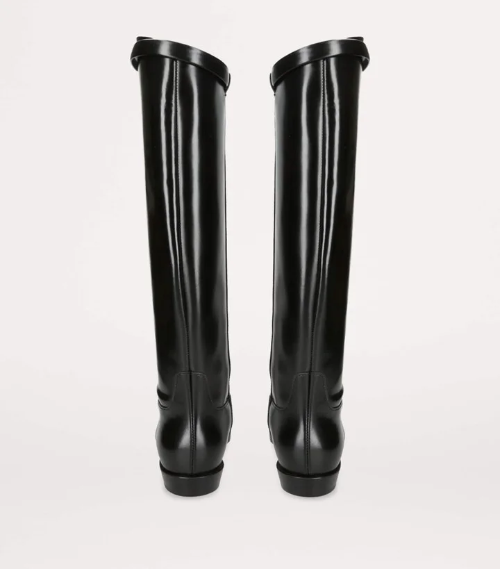 Totême Leather Riding Boots - Image 3