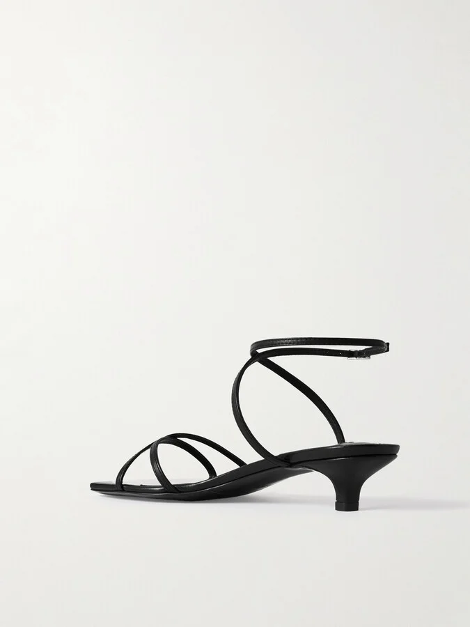 TOTEME - Leather Sandals - Black - Image 3
