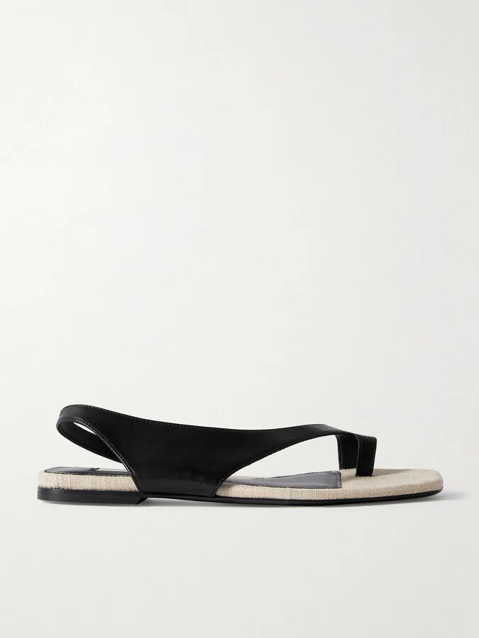 TOTEME - Leather Sandals - Black