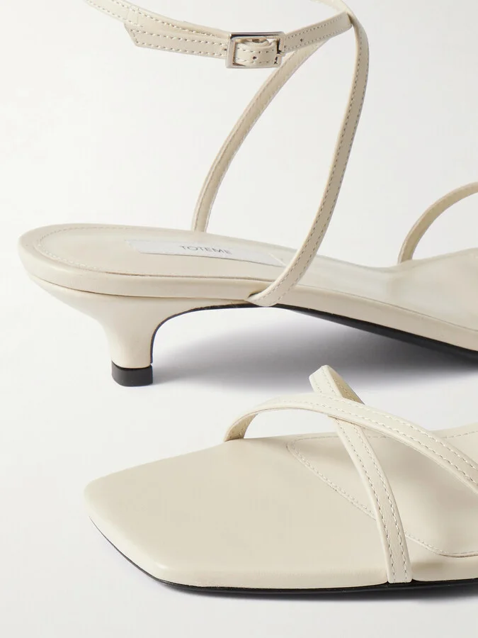 TOTEME - Leather Sandals - Off-white - Image 4