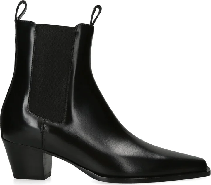 Totême Leather The City Ankle Boots 50