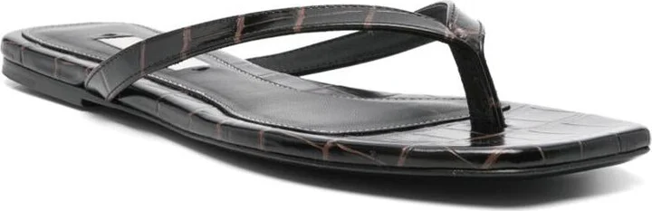 TOTEME Leather Thong Sandals - Image 2