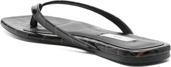 TOTEME Leather Thong Sandals - Image 3