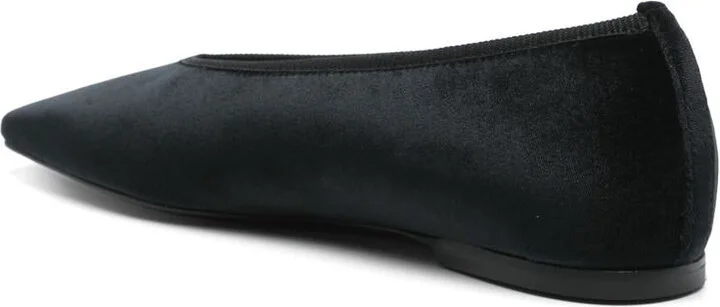 TOTEME Minimalist Velvet Ballerinas Shoes - Image 2