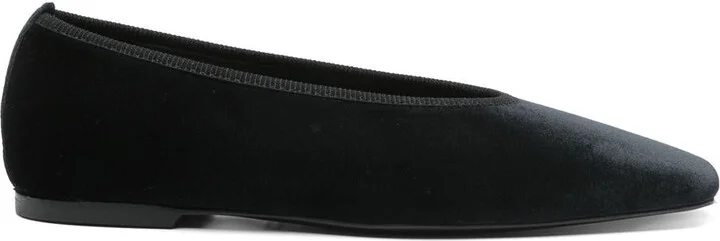 TOTEME Minimalist Velvet Ballerinas Shoes