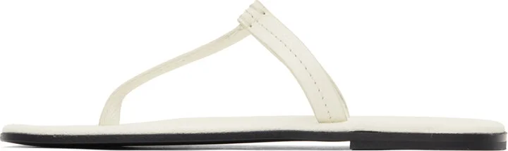 TOTEME Off-White 'The T-Strap' Sandals - Image 3