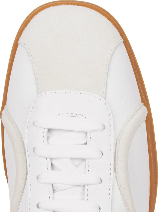 Toteme Panelled Leather Sneakers - Image 4