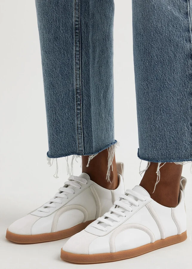Toteme Panelled Leather Sneakers - Image 5