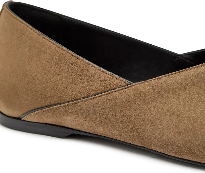 Toteme Panelled Suede Flats - Image 4