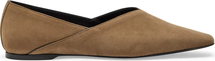 Toteme Panelled Suede Flats