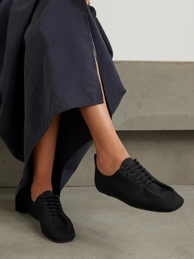 TOTEME - Recycled Cotton-twill Sneakers - Black - Image 2