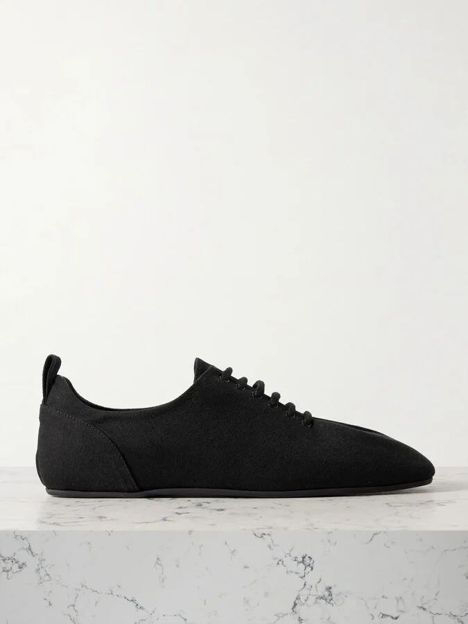 TOTEME - Recycled Cotton-twill Sneakers - Black