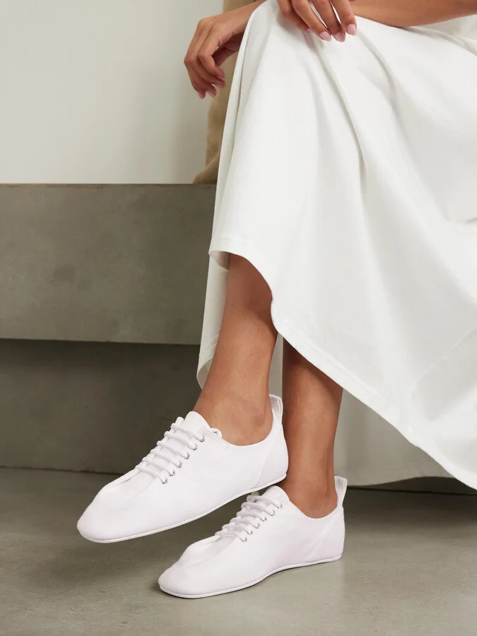 TOTEME - Recycled Cotton-twill Sneakers - White - Image 2