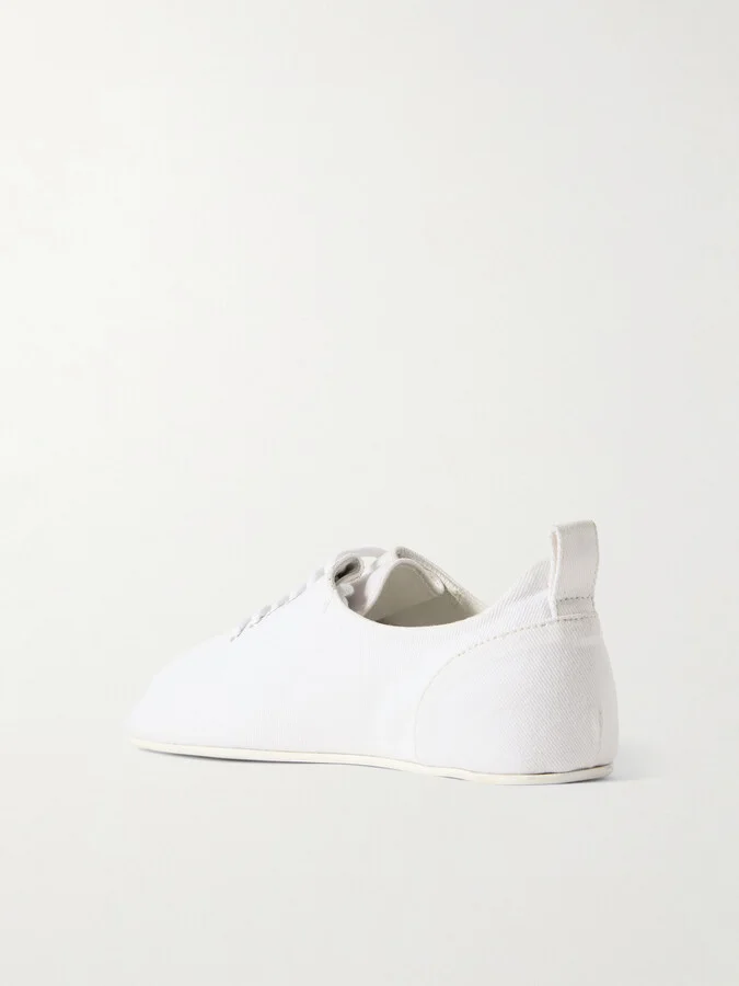 TOTEME - Recycled Cotton-twill Sneakers - White - Image 3