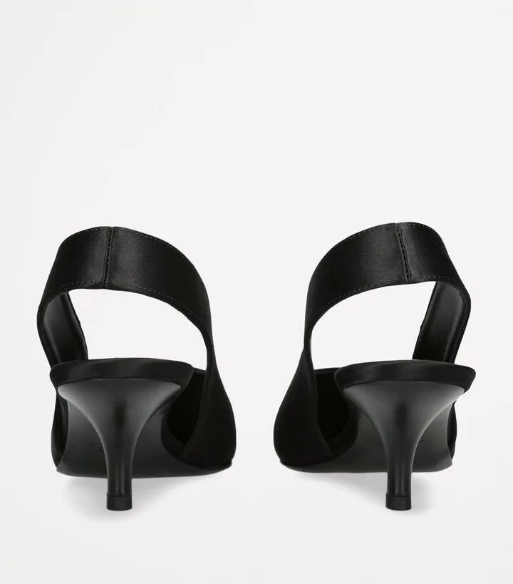 Totême Satin Classic Slingback Pumps 55 - Image 3