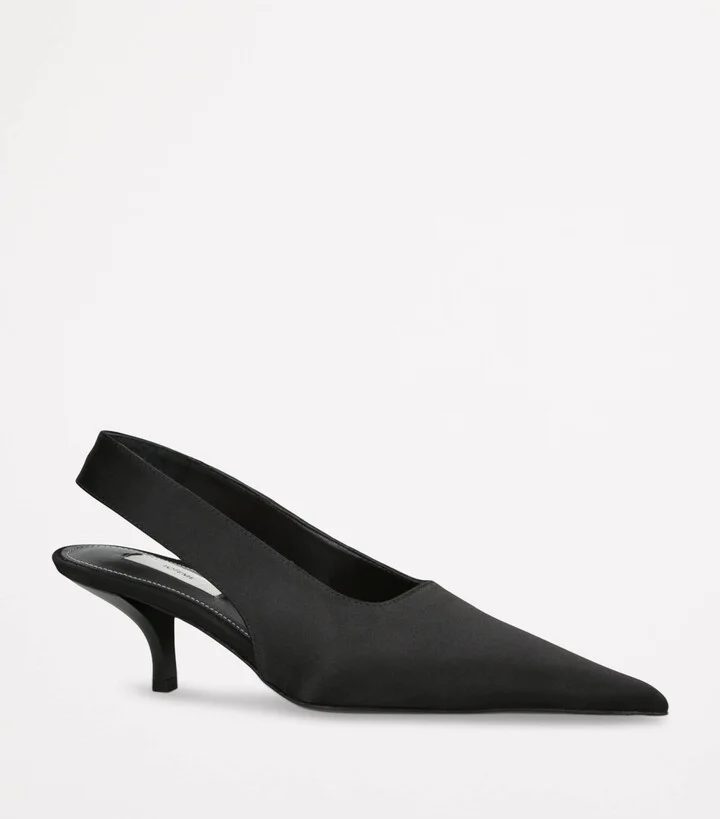 Totême Satin Classic Slingback Pumps 55 - Image 4